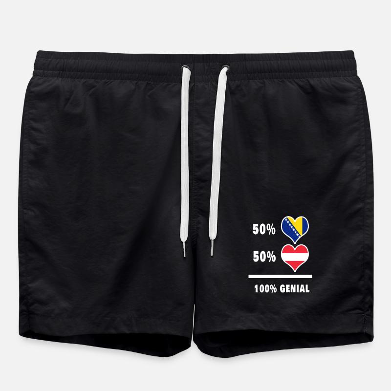 Bosnie et Autriche Genial / Gift - Short de bain - noir