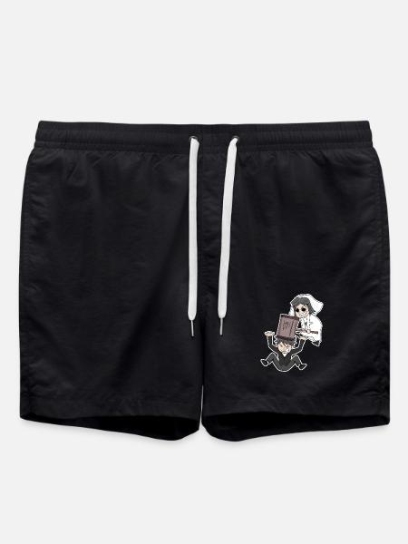 Married funny - Swim Trunks - black