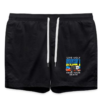 Opossum - Badeshorts - Schwarz - Vorne - AI Model Male 185 light (185cm)