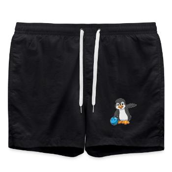 Penguin Bowling Boule de bowling - Short de bain - noir - Devant - AI Model Male 185 light (185cm)