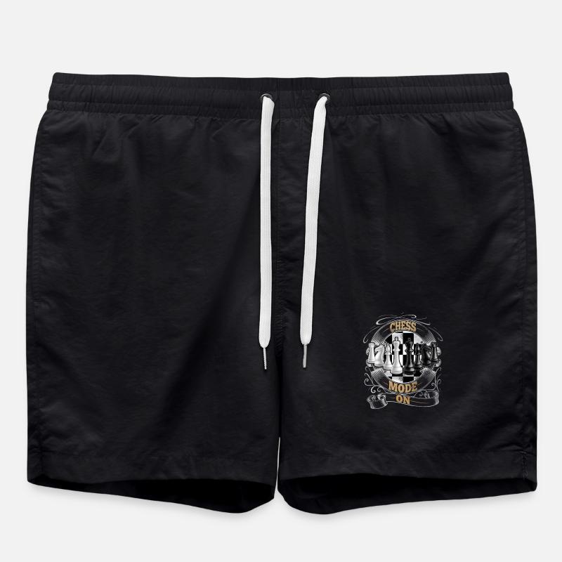 Chess - Swim Trunks - black