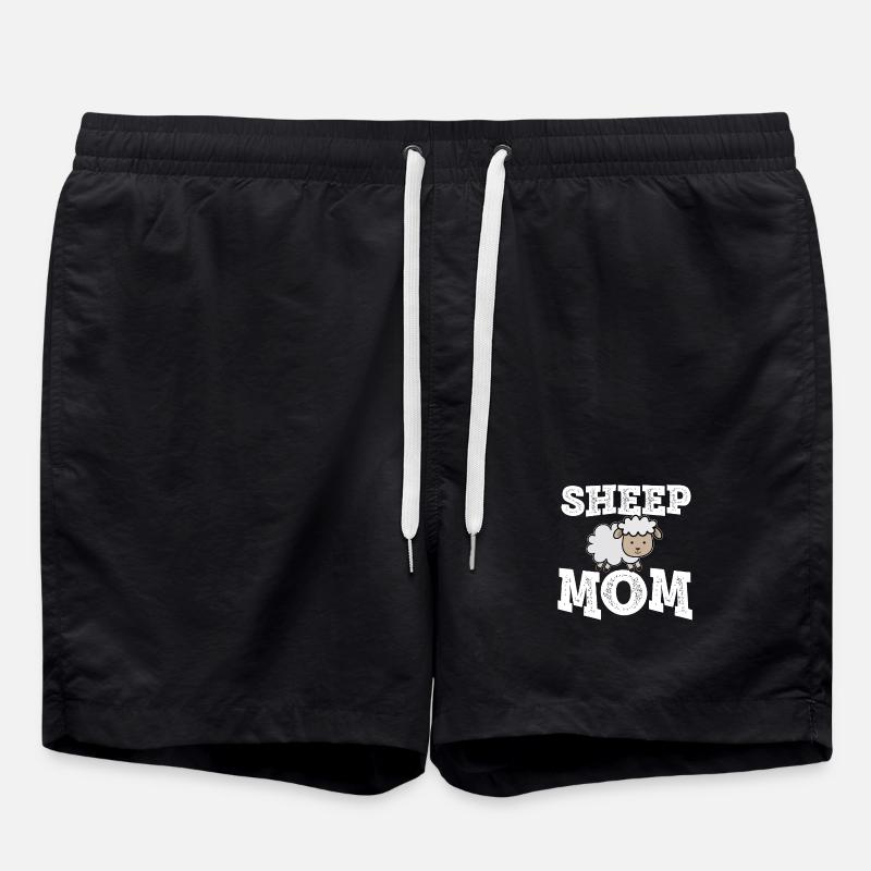 Sheep Mom - Short de bain - noir