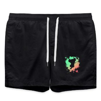 Koala - Short de bain - noir - Devant - AI Model Male 185 light (185cm)