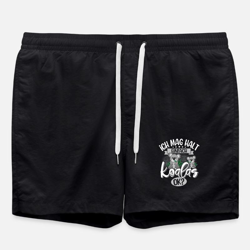 Koala - Badeshorts - Schwarz