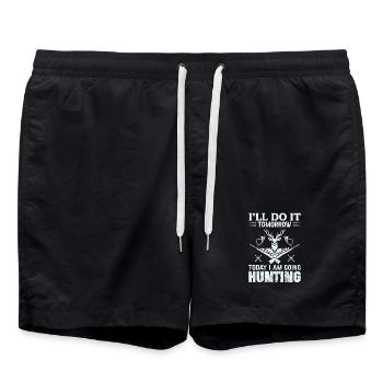 Chasseurs - Short de bain - noir - Devant - AI Model Male 185 light (185cm)