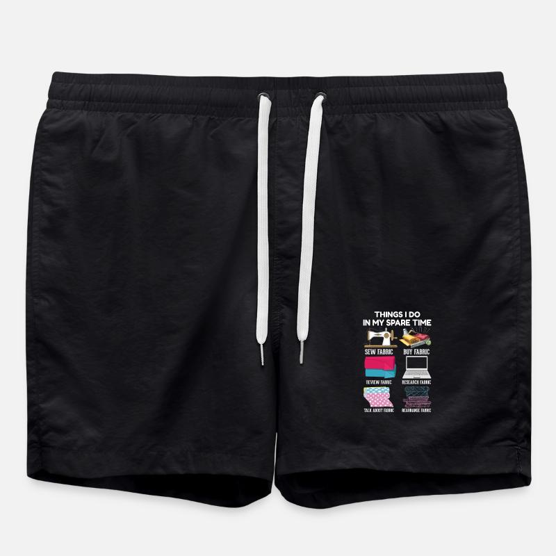 sew - Swim Trunks - black