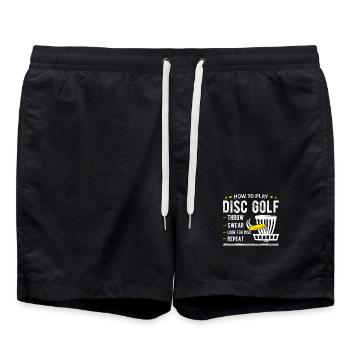 Disc Golf - Short de bain - noir - Devant - AI Model Male 185 light (185cm)