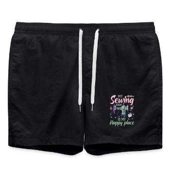 sew - Swim Trunks - black - Front - AI Model Male 185 light (185cm)