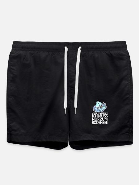 Bodensee See - Badeshorts - Schwarz