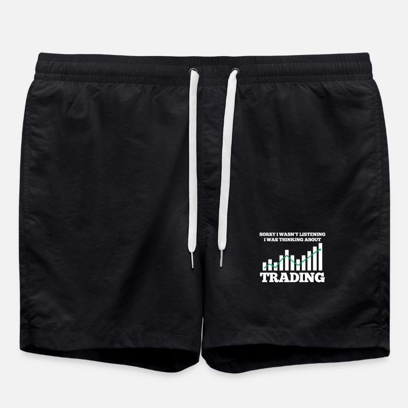 Handel Trading Börse - Badeshorts - Schwarz