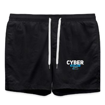 Diplôme en cybersécurité en cybersécurité - Short de bain - noir - Devant - AI Model Male 185 light (185cm)