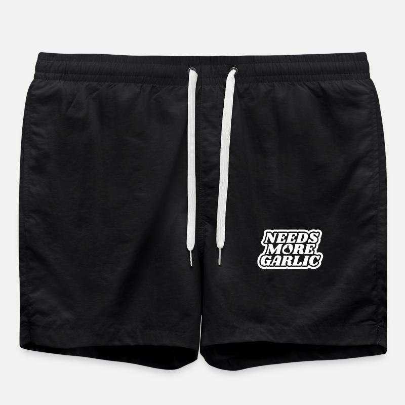 garlic - Swim Trunks - black