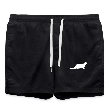 Otter - Badeshorts - Schwarz - Vorne - AI Model Male 185 light (185cm)