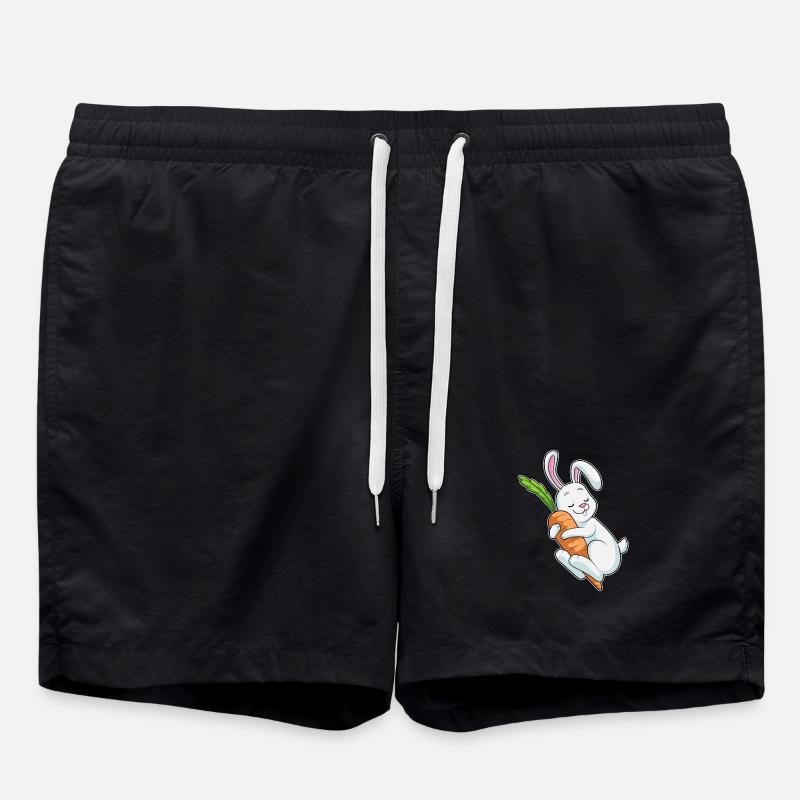 Bunny Carrot - Swim Trunks - black