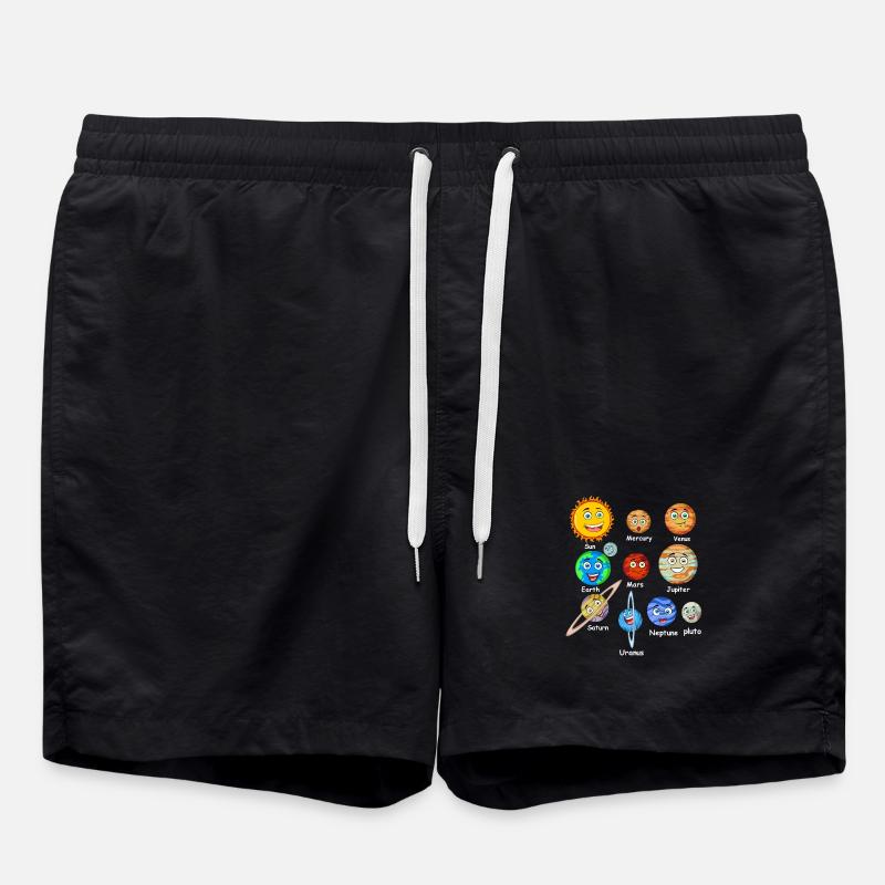 Solar system planets - Swim Trunks - black