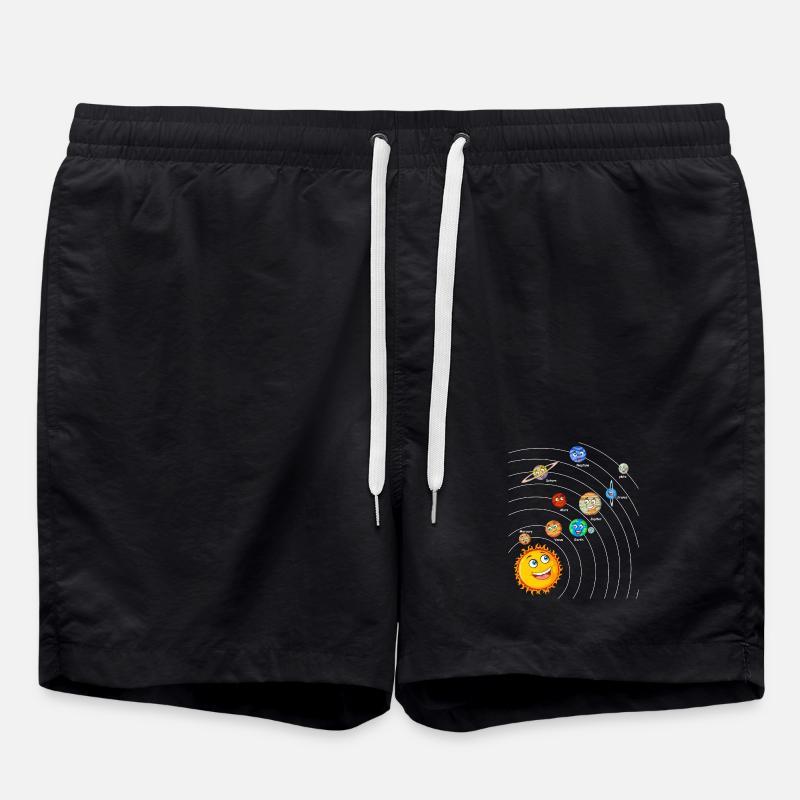 Solar system - Swim Trunks - black