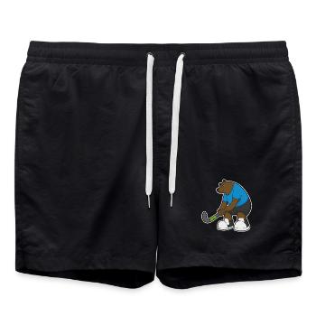 Bear Field Hockey Field Hockey Stick - Swim Trunks - black - Front - AI Model Male 185 light (185cm)