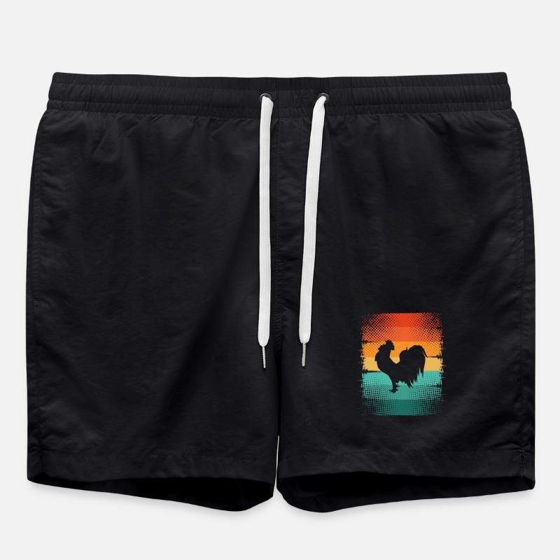 Rooster - Swim Trunks - black
