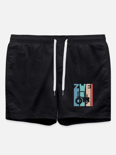 2. Jahre Kinder Traktor - Badeshorts - Schwarz