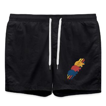 Schildkröte Schildkröten - Badeshorts - Schwarz - Vorne - AI Model Male 185 light (185cm)