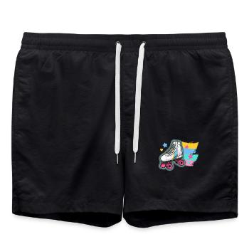 Rollschuhe Rollschuhläufer - Badeshorts - Schwarz - Vorne - AI Model Male 185 light (185cm)