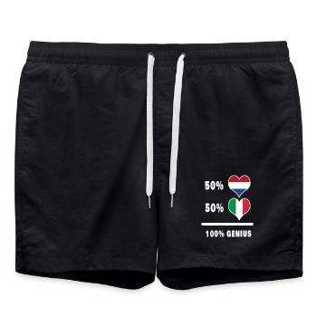 Ingenium/cadeau en Italie et aux Pays-Bas - Short de bain - noir - Devant - AI Model Male 185 light (185cm)