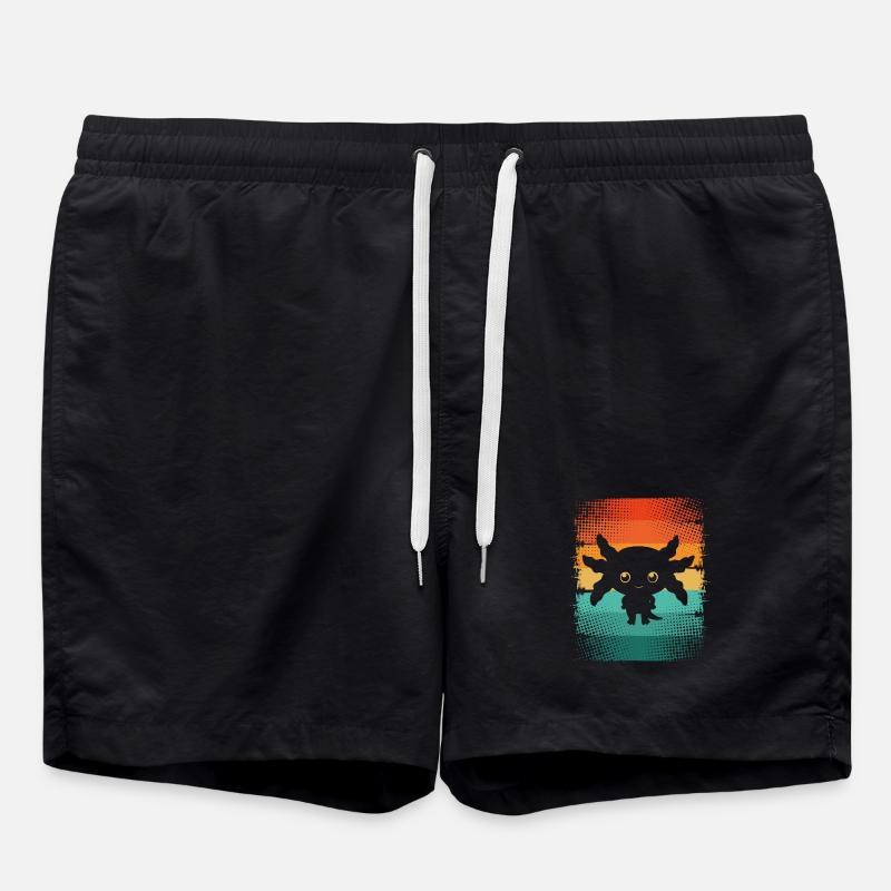 Axolotl - Swim Trunks - black