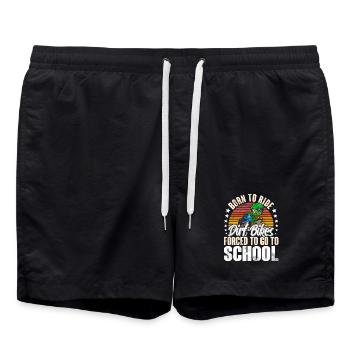Motocross - Short de bain - noir - Devant - AI Model Male 185 light (185cm)