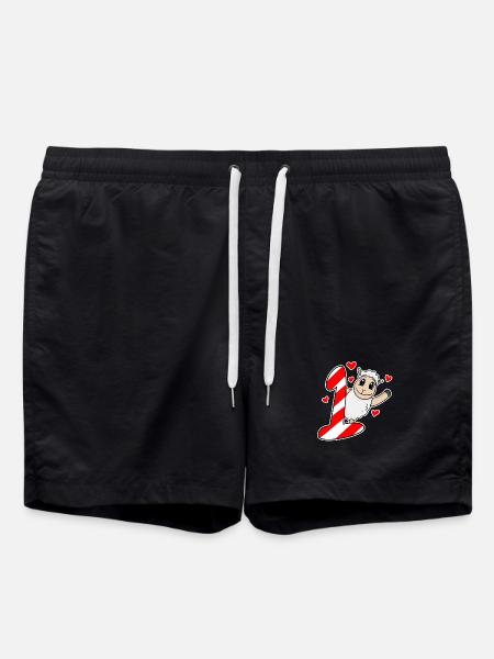 I am 1 - 1st birthday - Swim Trunks - black