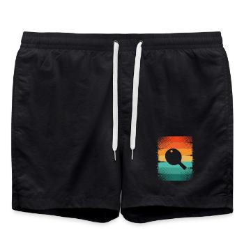 Pagaie - Short de bain - noir - Devant - AI Model Male 185 light (185cm)