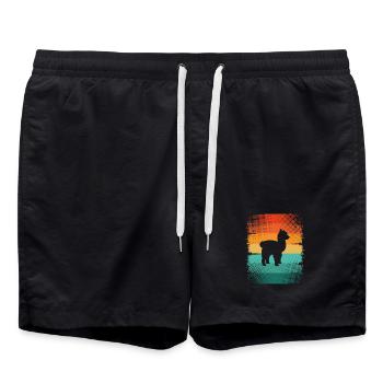 Alpaca - Swim Trunks - black - Front - AI Model Male 185 light (185cm)