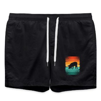 Cochon - Short de bain - noir - Devant - AI Model Male 185 light (185cm)