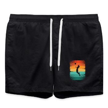 Volley-ball - Short de bain - noir - Devant - AI Model Male 185 light (185cm)