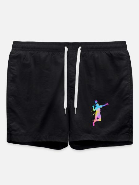 Badminton Fan Squash Trainer Verein Frauen - Badeshorts - Schwarz