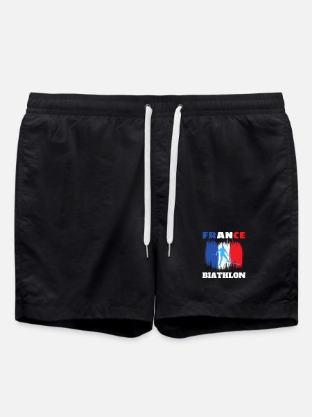 Design Biathlon France Tricolore fan sport - Short de bain - noir