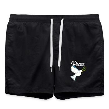 PAIX Colombe de la Paix - Short de bain - noir - Devant - AI Model Male 185 light (185cm)