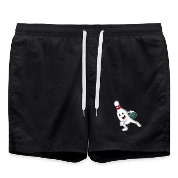 Quille à boule de bowling - Short de bain - noir - Devant - AI Model Male 185 light (185cm)
