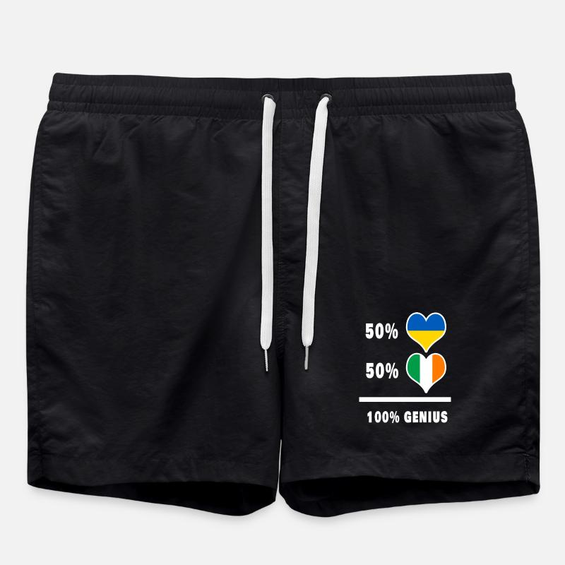 L'Irlande et l'Ukraine - Short de bain - noir