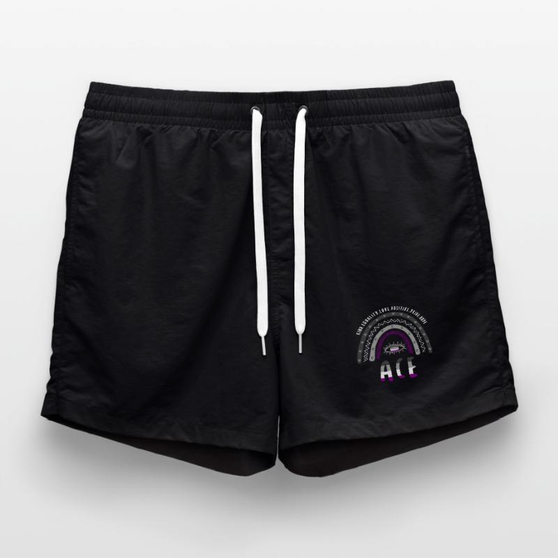 Boho Regenbogen Ace Pride Badeshorts