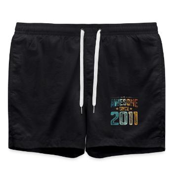 2011 Naissance Année de naissance - Short de bain - noir - Devant - AI Model Male 185 light (185cm)
