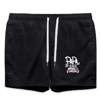 Papa 202 loading Tochter - Badeshorts - Schwarz - Vorne - AI Model Male 185 light (185cm)