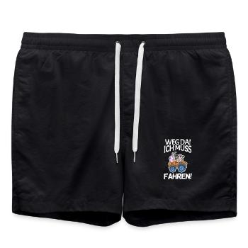 Landwirt Traktor Geschenk - Badeshorts - Schwarz - Vorne - AI Model Male 185 light (185cm)