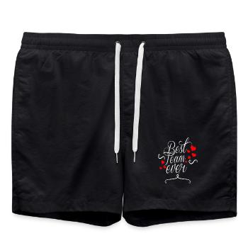 Best Team Ever - Swim Trunks - black - Front - AI Model Male 185 light (185cm)