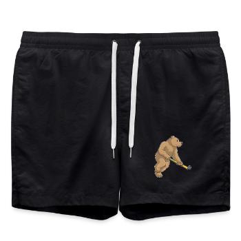 Bear Field Hockey Field Hockey Stick - Swim Trunks - black - Front - AI Model Male 185 light (185cm)