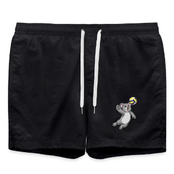 Koala Volleyball Player Volleyball - Swim Trunks - black - Front - AI Model Male 185 light (185cm)