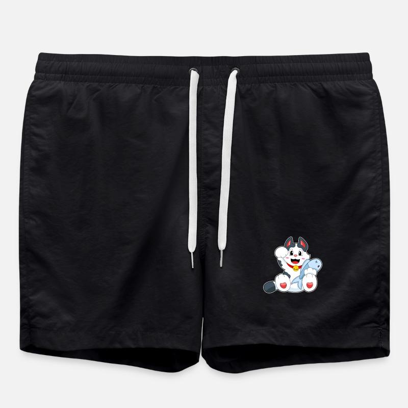 Poisson-chat - Short de bain - noir