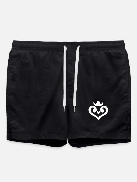 Heart King - Swim Trunks - black