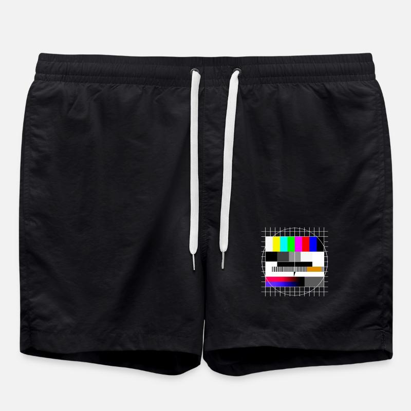 Image de test TV 90s Party 80s Retro 90s - Short de bain - noir