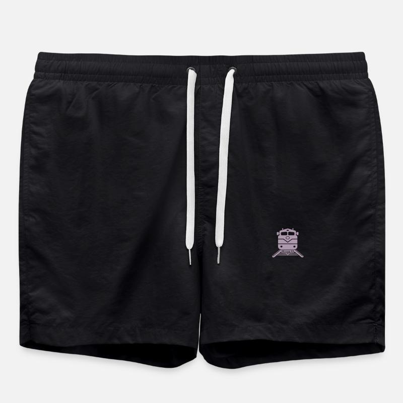 Zug Zugführer Design - Badeshorts - Schwarz