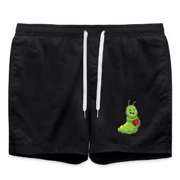 Boule de bowling Chenille - Short de bain - noir - Devant - AI Model Male 185 light (185cm)
